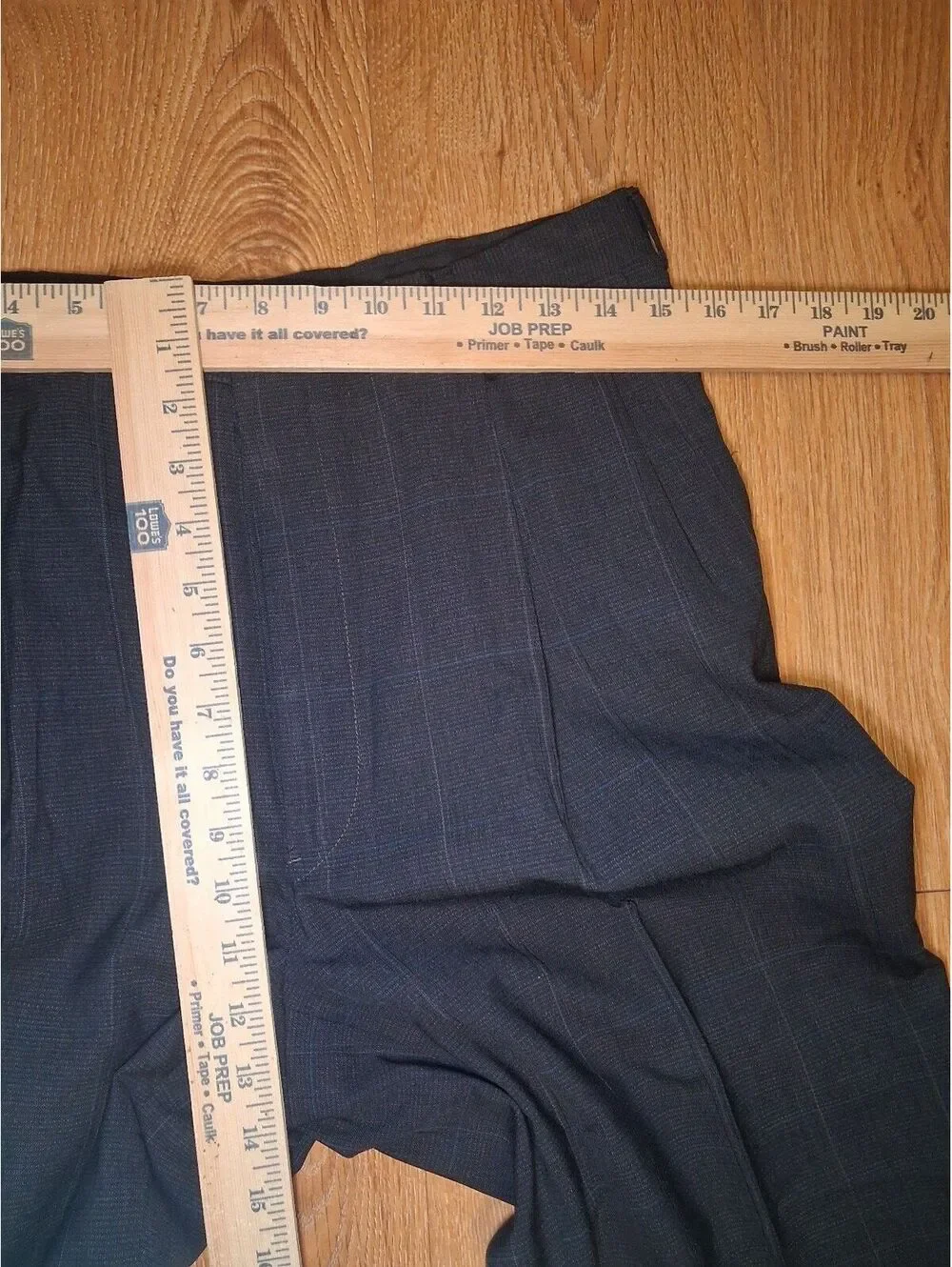 Hart Schaffner Marx 2 PC Suit 40L 30x32 Gray Virgin Wool